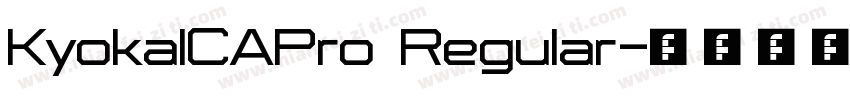 KyokaICAPro Regular字体转换